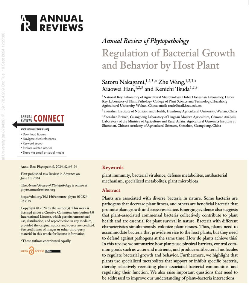 Graphical abstract for the 2024 Annual Review of Phytopathology paper